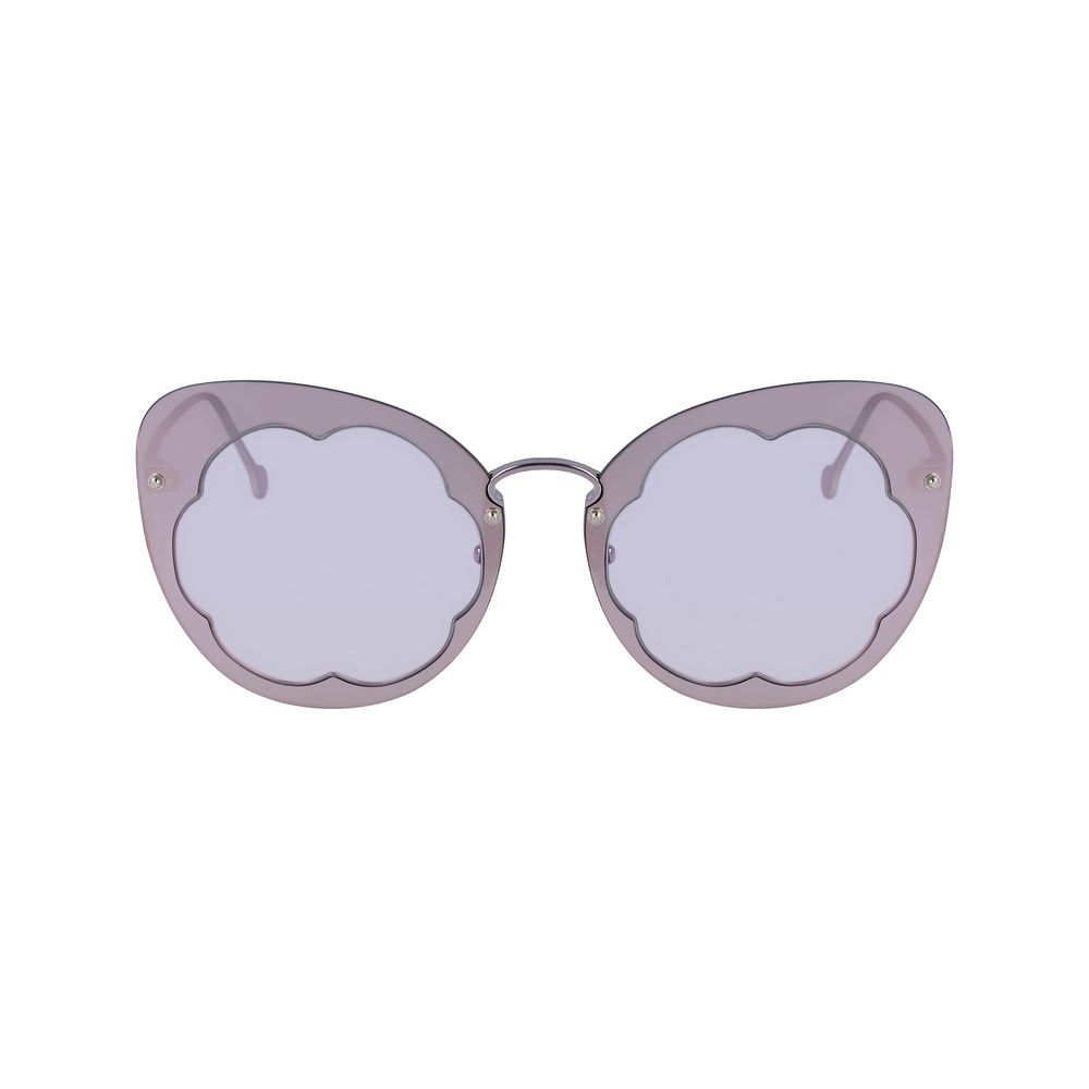 Gafas de sol de metal moradas Salvatore Ferragamo
