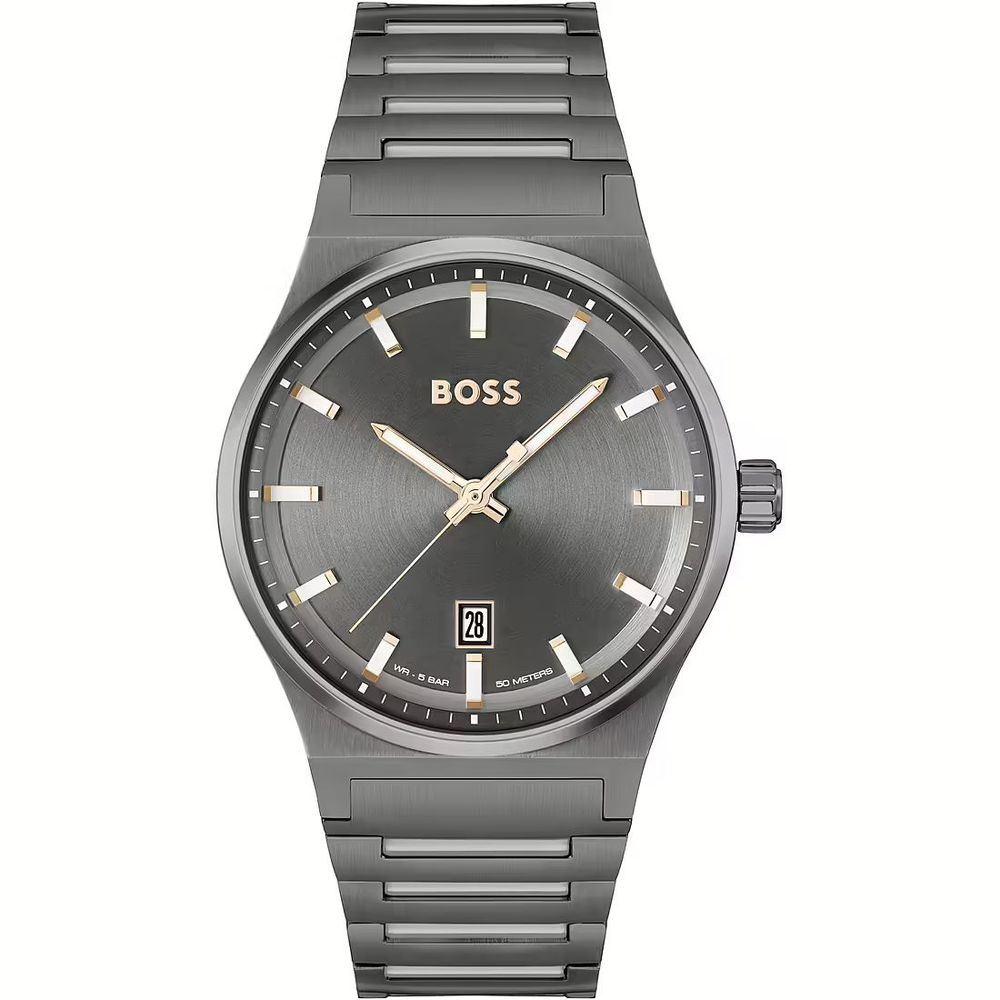 Reloj de vestir de acero inoxidable gris