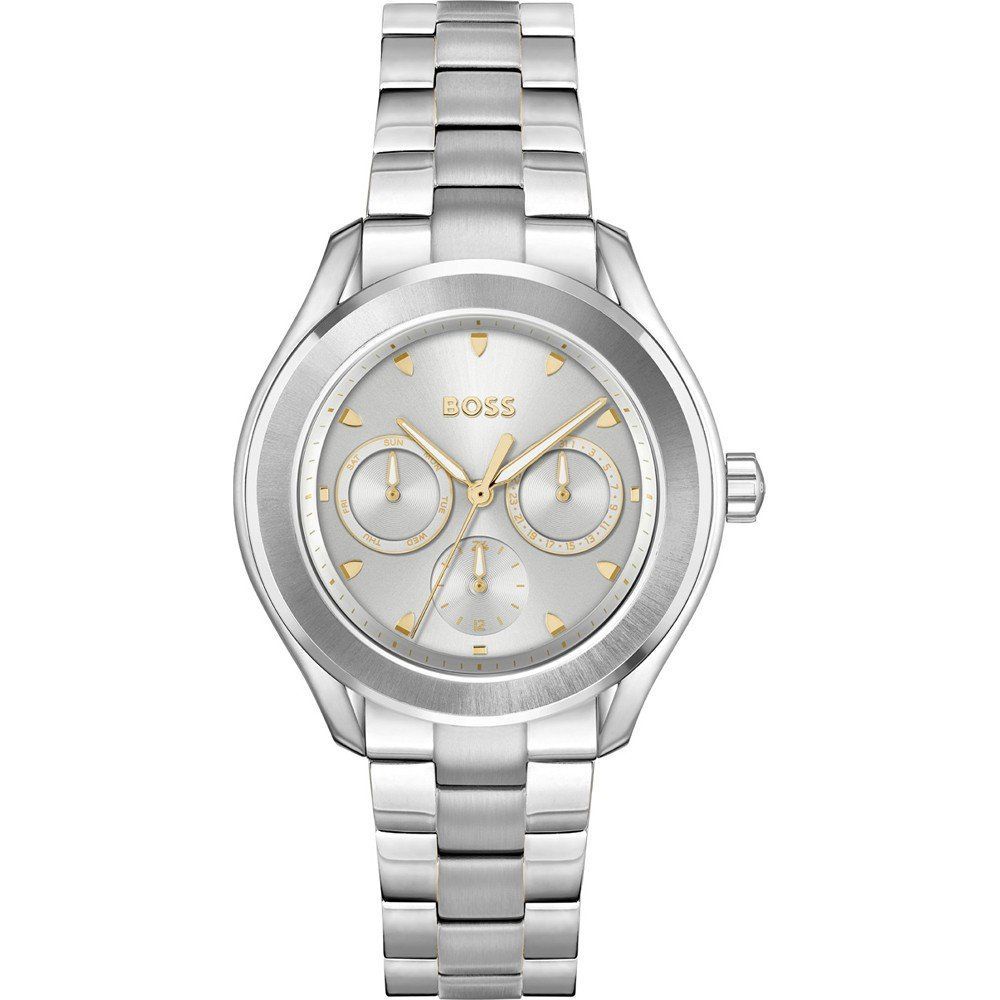 Reloj de vestir de acero inoxidable plateado