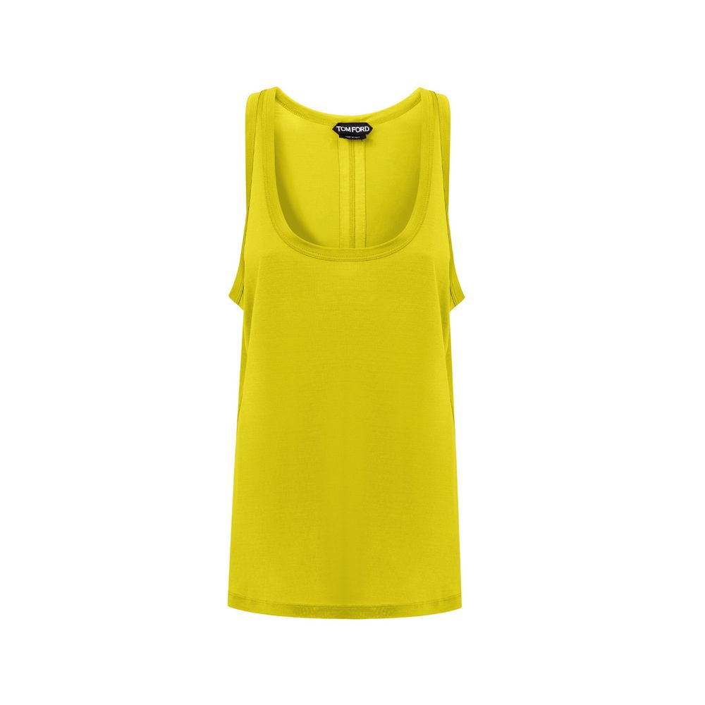 Tom Ford Gul Silk Tank Topp