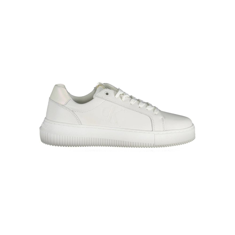 Calvin Klein Bianco Leather dame-sneaker