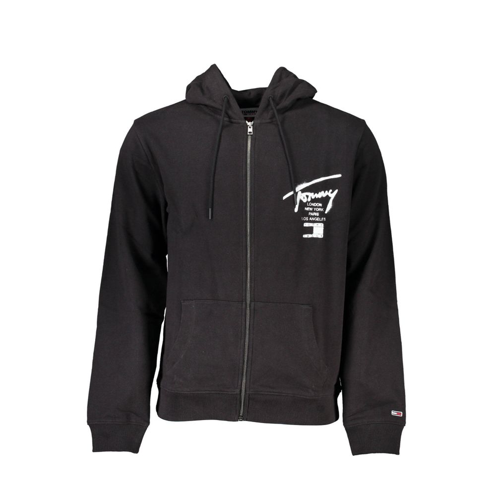 Tommy Hilfiger svart bomullsgenser for menn