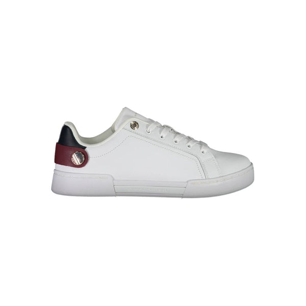 Tommy Hilfiger Bianco Polyurethane Women Sneaker