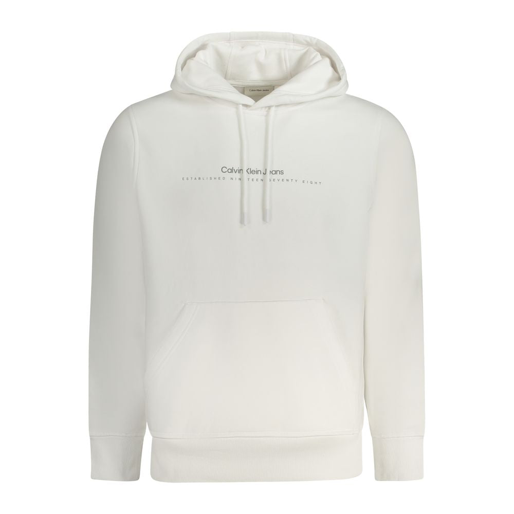 Calvin Klein hvit bomullsgenser for menn
