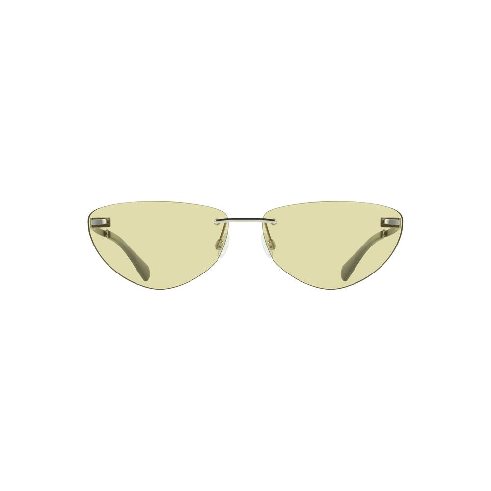 Gafas de sol verde metálico para mujer
