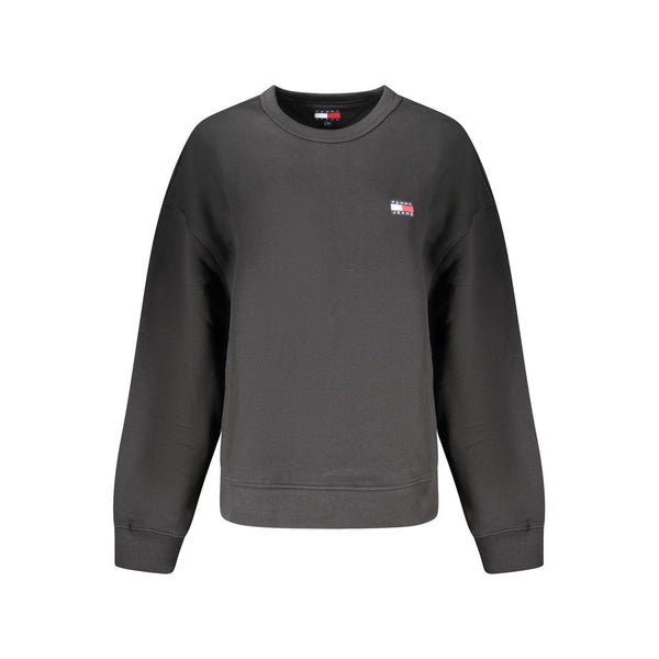 Tommy Hilfiger Black Cotton Women Sweatshirt