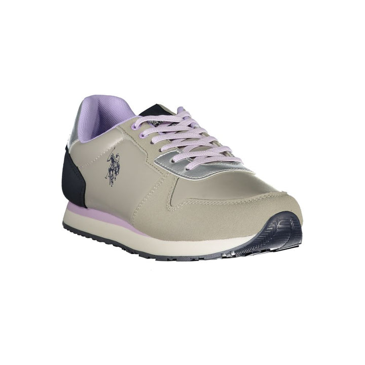 U.S. POLO ASSN. Argento Polyester Dame Sneakers