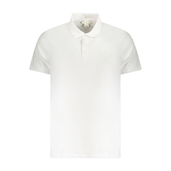 Calvin Klein White Cotton Men Polo
