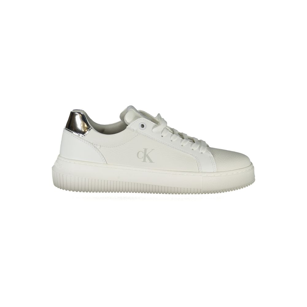 Calvin Klein Bianco Polyuretan Dame Sneaker