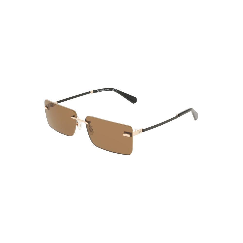 Gafas de sol metálicas de mujer en color beige