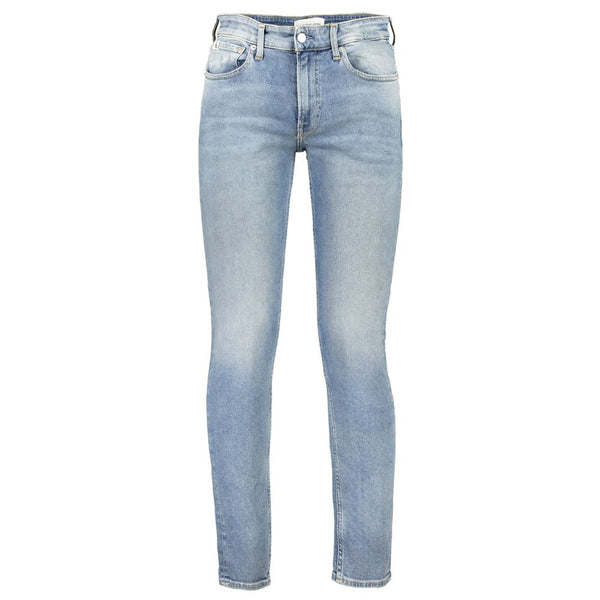Calvin Klein Blu Cotton Men's Slim Jeans