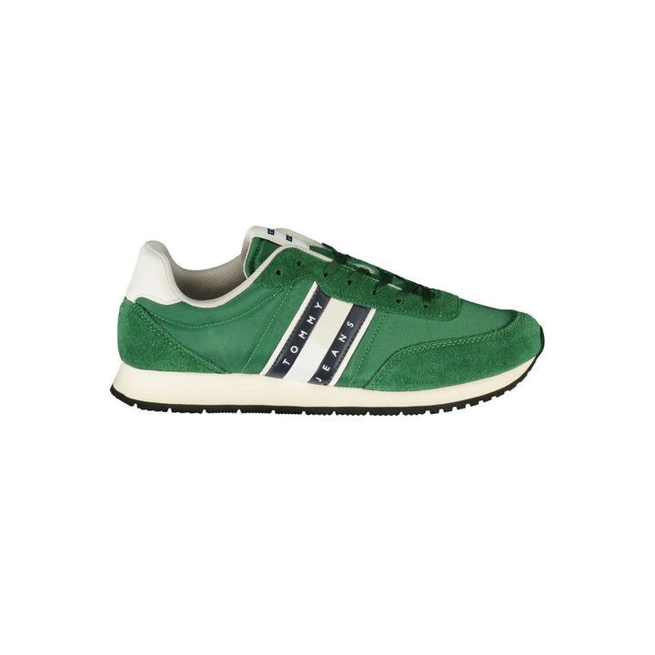 Tommy Hilfiger Grønn Polyester Herre Sneaker
