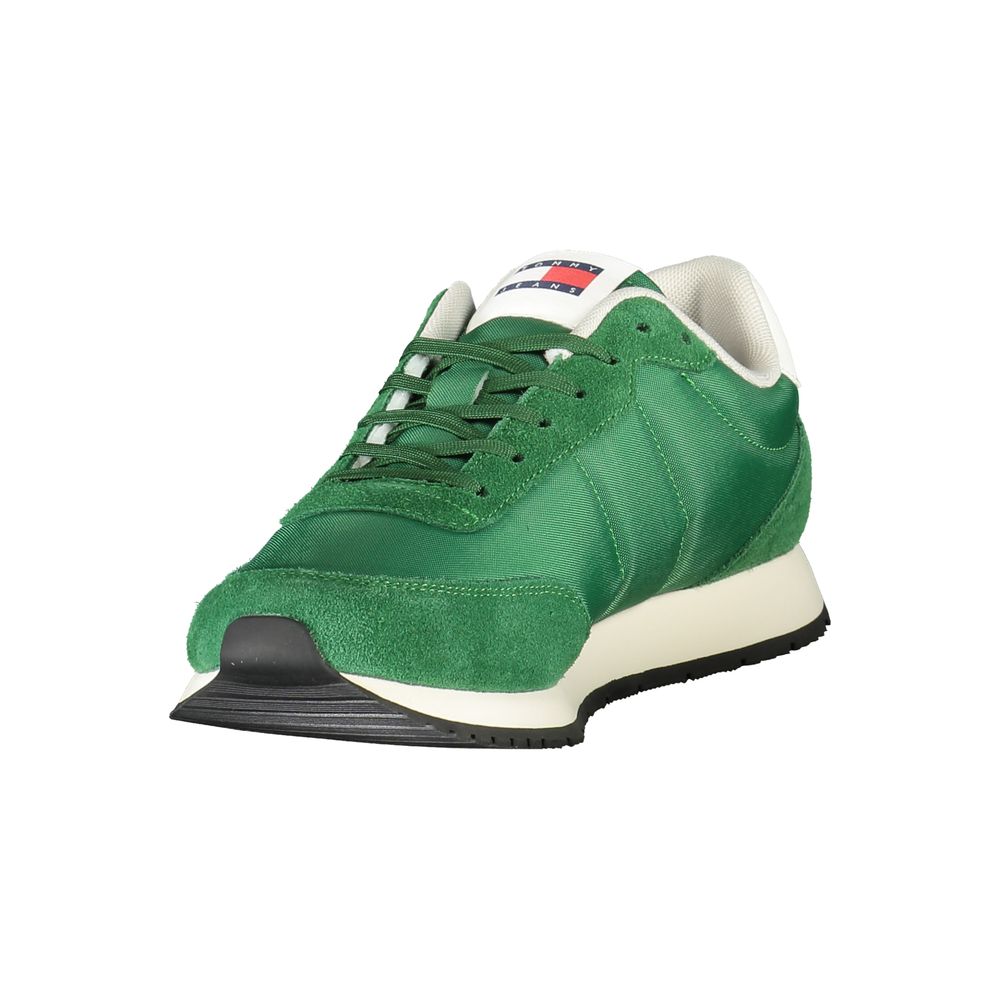 Tommy Hilfiger Grønn Polyester Herre Sneaker