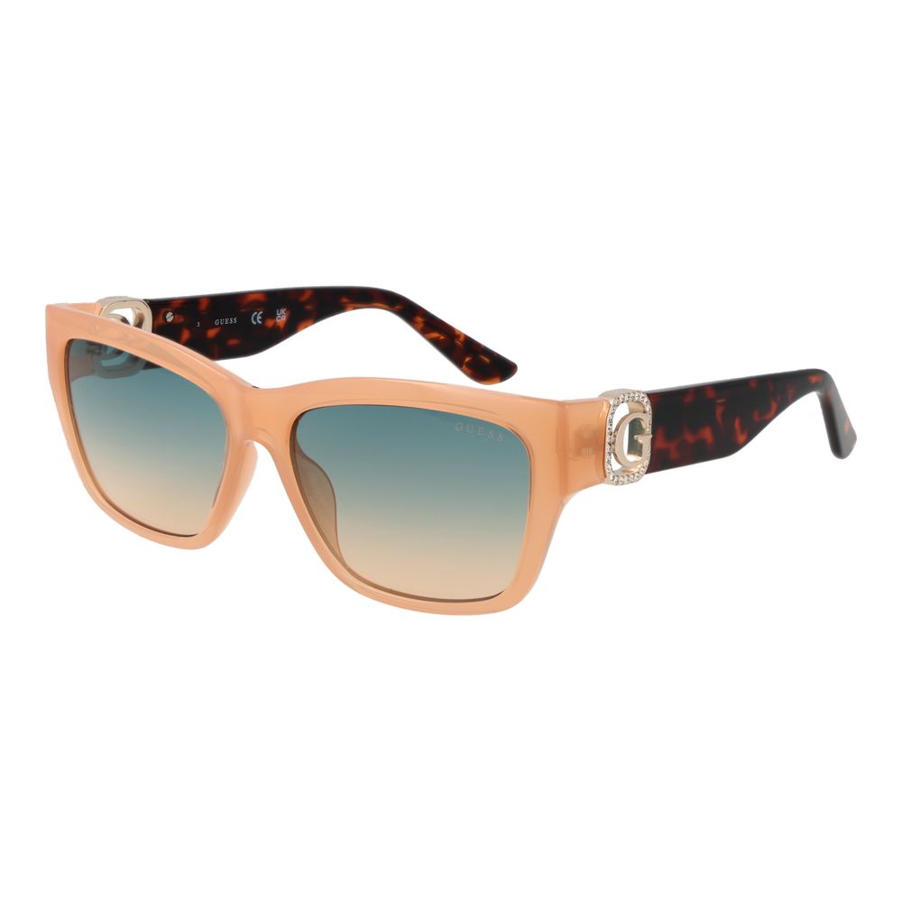 Gafas de sol de acero inoxidable beis Guess