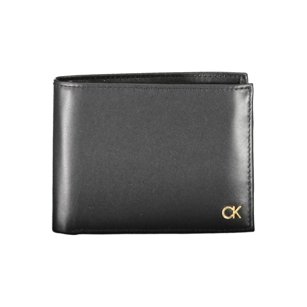 Calvin Klein lommebok for menn, svart skinn