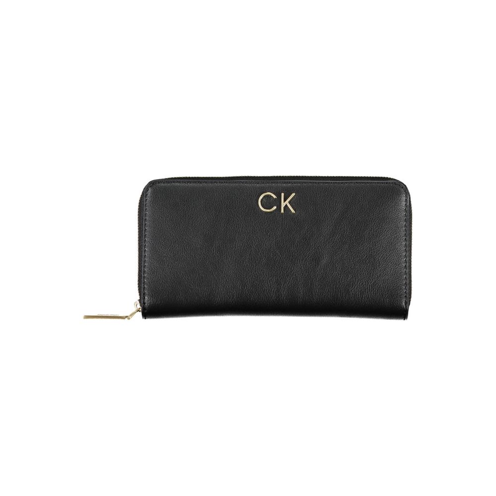 Calvin Klein Svart Polyester Dame Lommebok