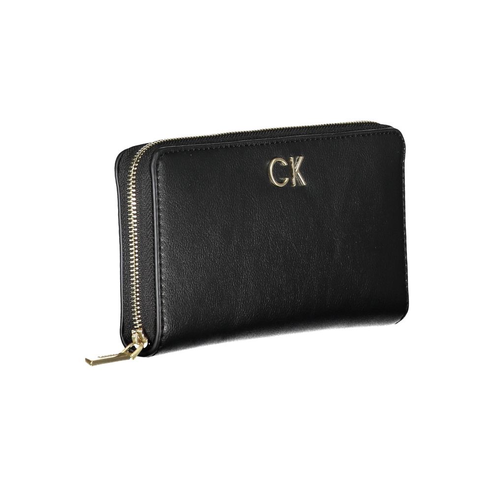 Calvin Klein Svart Polyester Dame Lommebok
