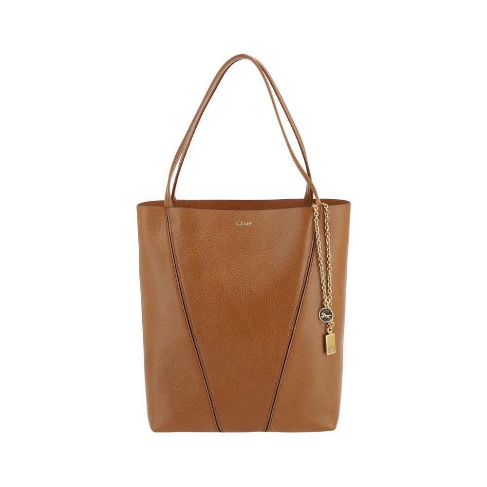 Chloé Brown Calf Leather Bos Taurus Skulderveske