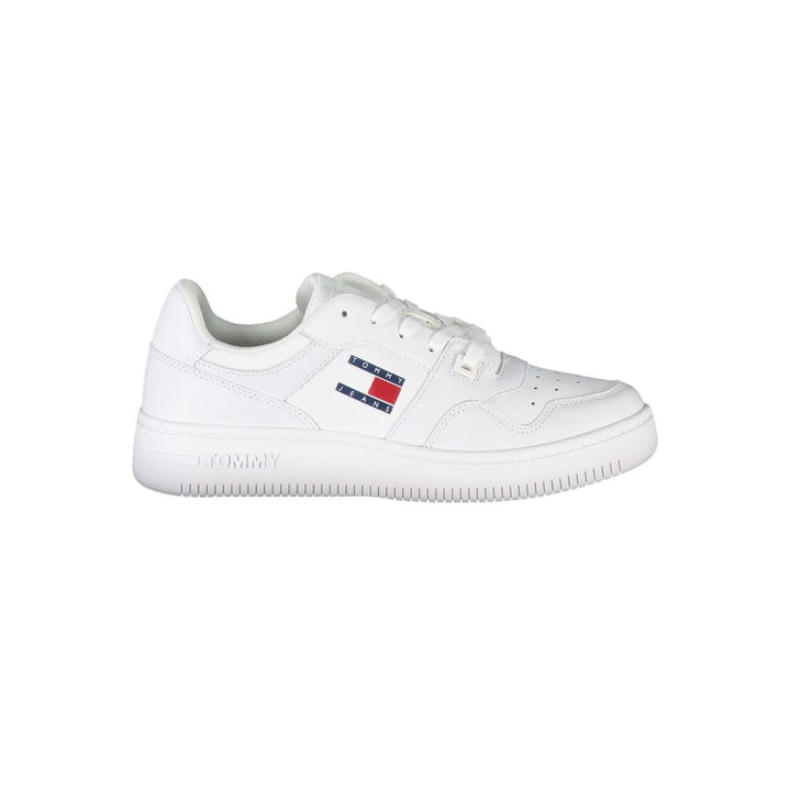 Tommy Hilfiger hvit skinnsko for kvinner