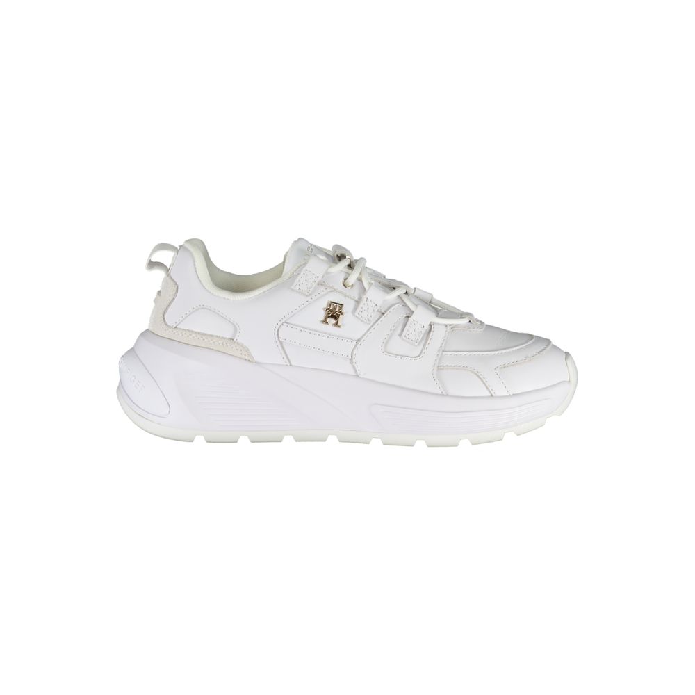 Tommy Hilfiger Hvit Polyuretan Dame Sneaker