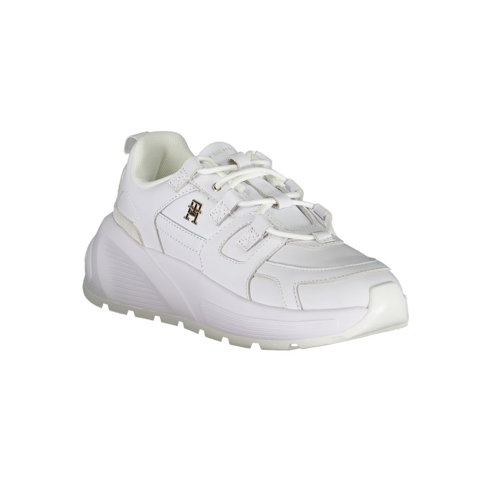 Tommy Hilfiger Hvit Polyuretan Dame Sneaker