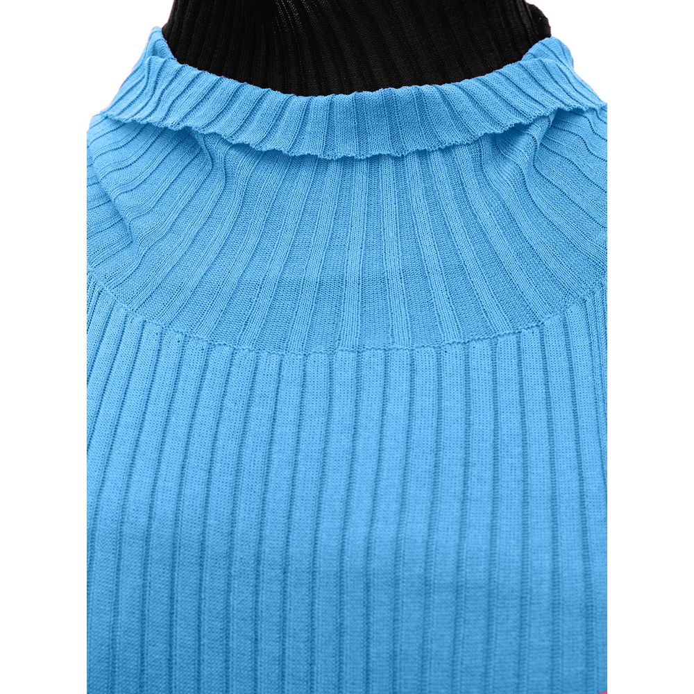 Bottega Veneta Blue Cotton Casual Dress