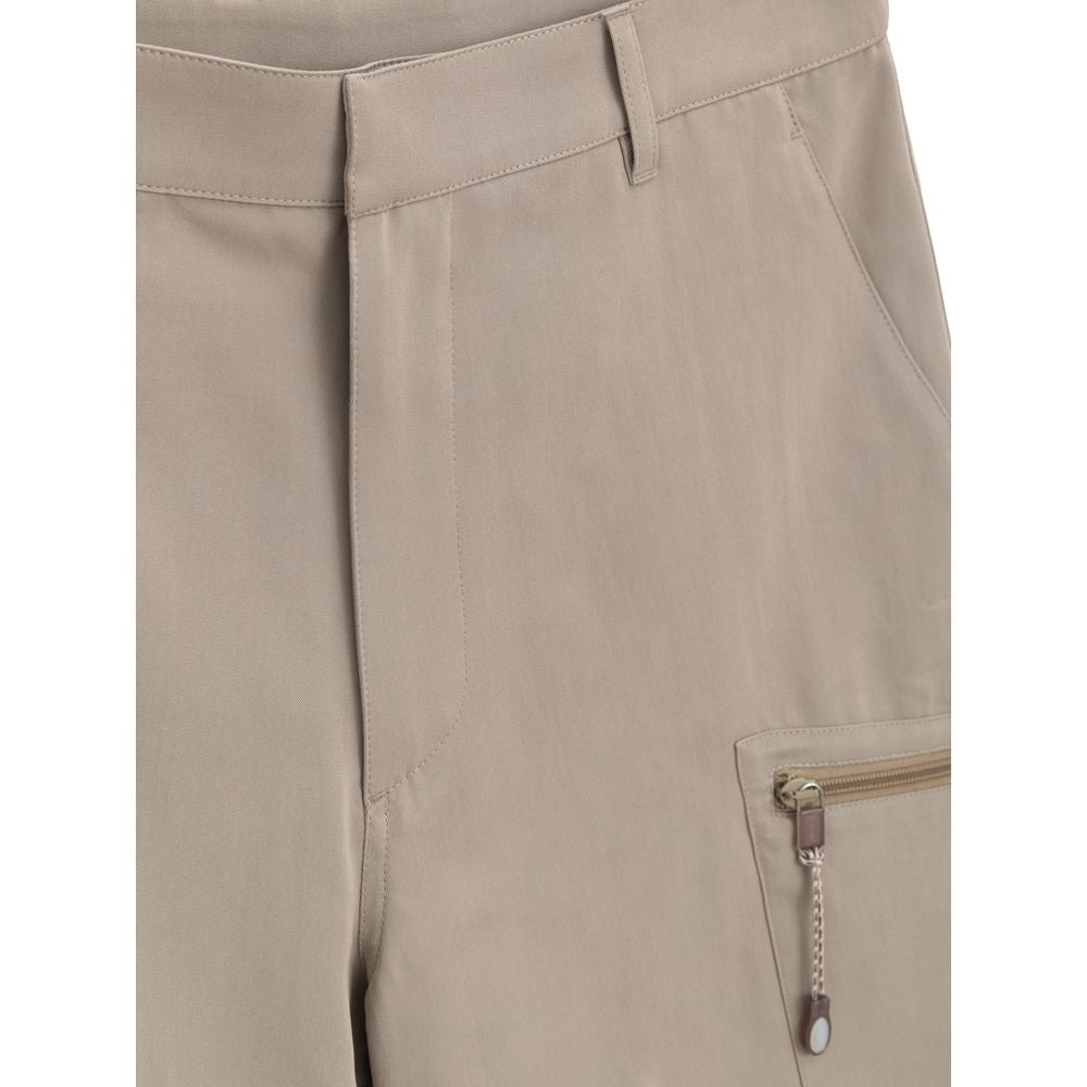 Dior beige cargo shorts i bomull
