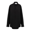Balenciaga Black Cotton Long Dress