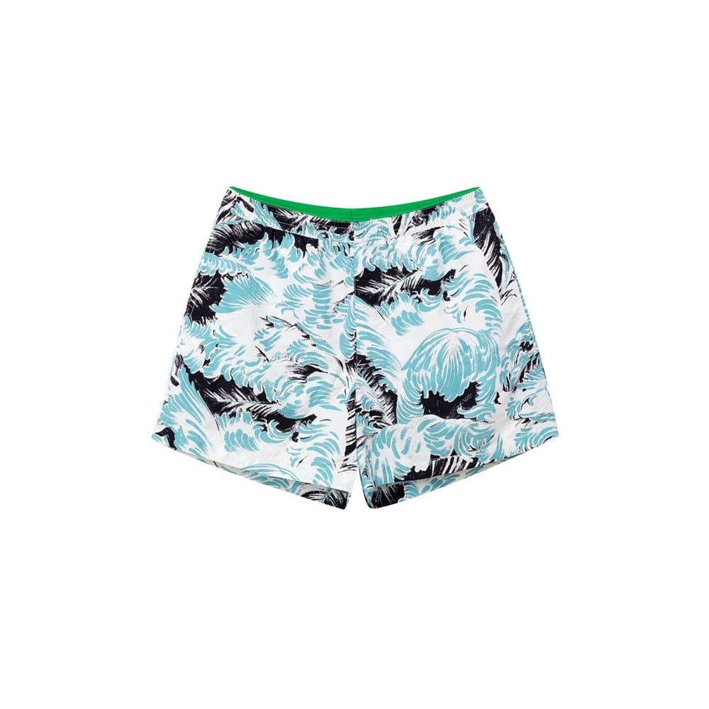 Bottega Veneta hvit badeshorts i polyamid