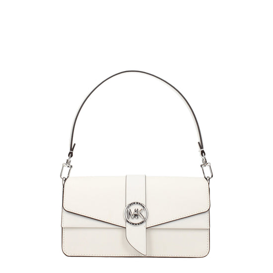 Michael Kors White Leather Handbag