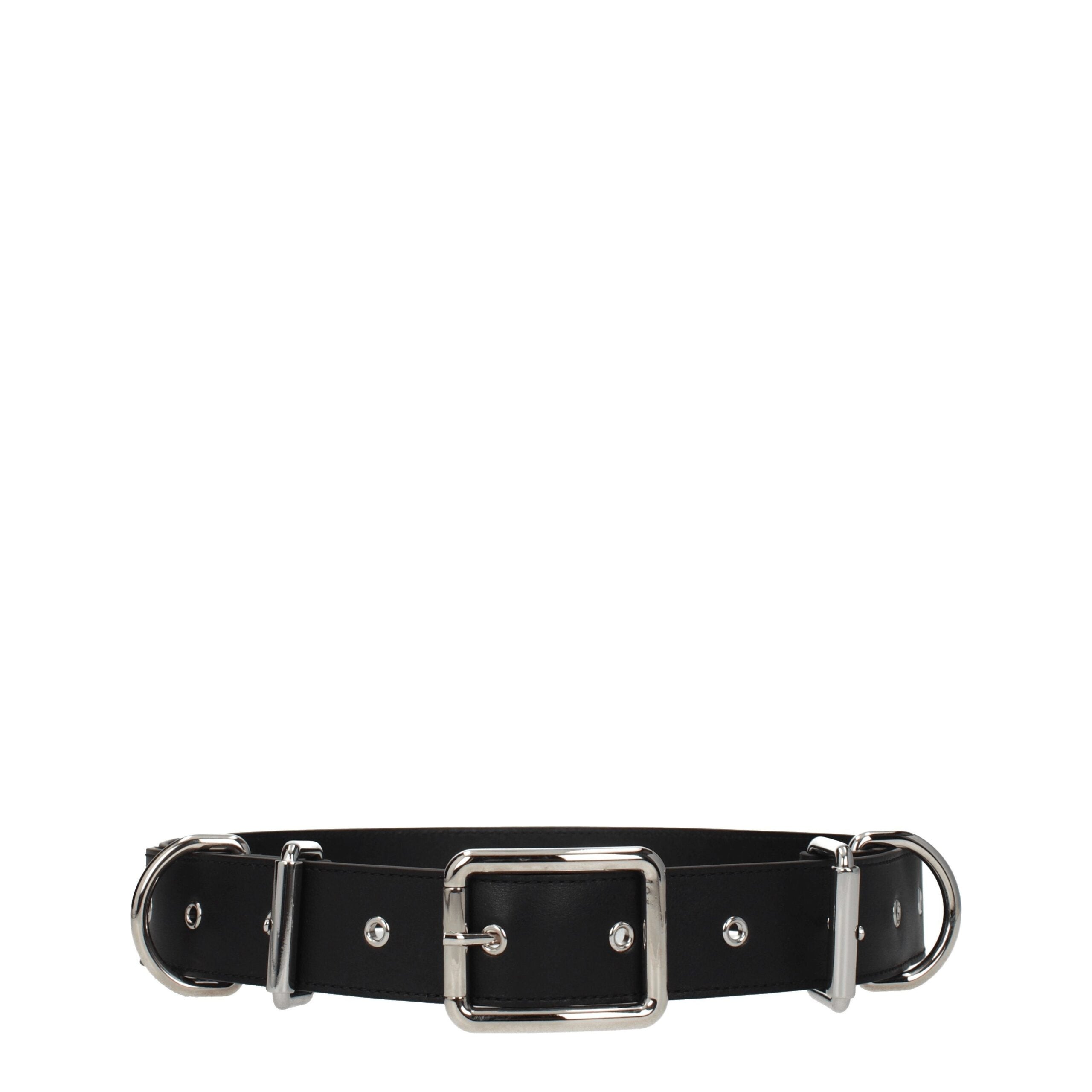 Cinturón de cuero negro