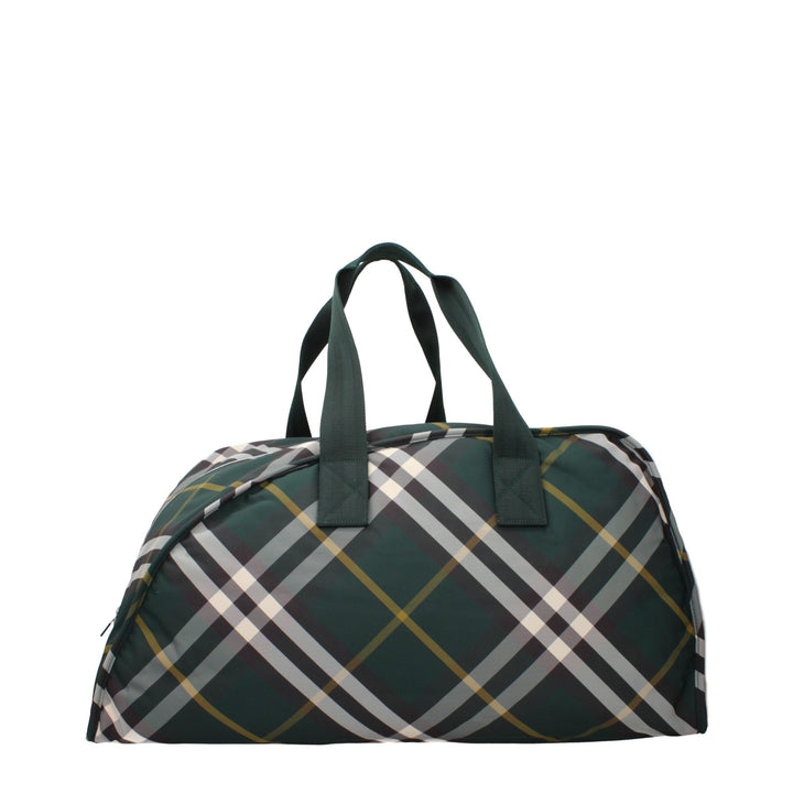 Burberry grønn stoffbagasje og reise