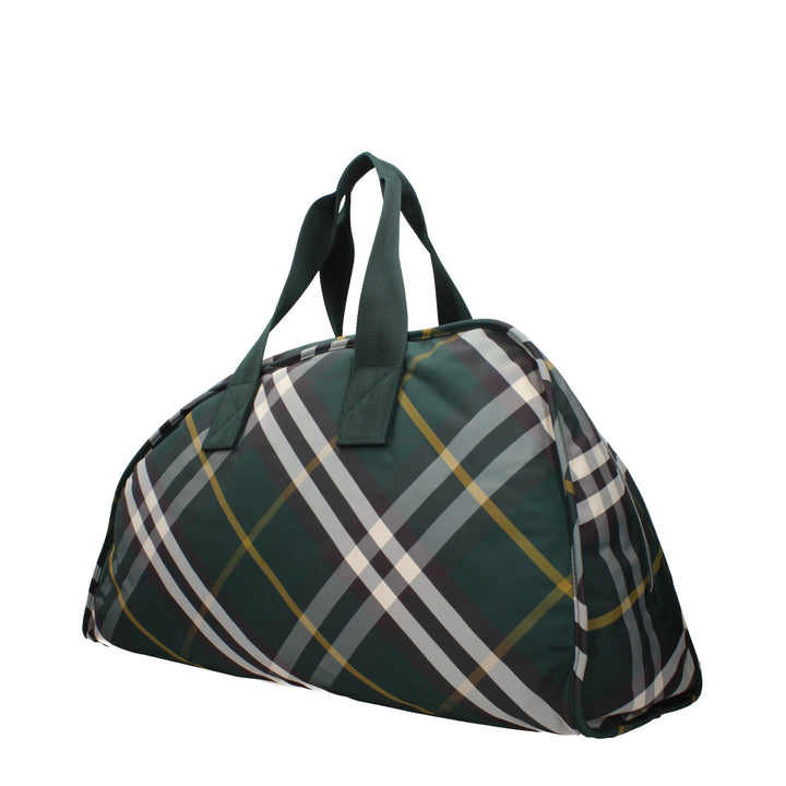 Burberry grønn stoffbagasje og reise