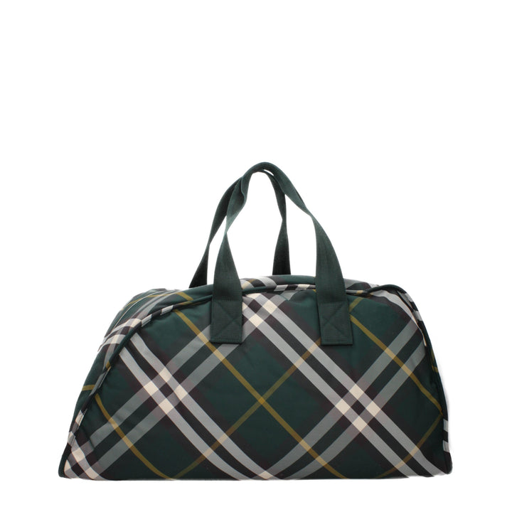Burberry grønn stoffbagasje og reise