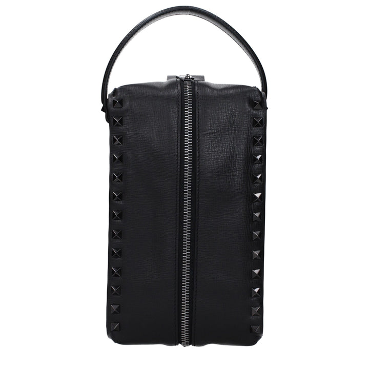 Valentino Garavani Svart Skinnclutch
