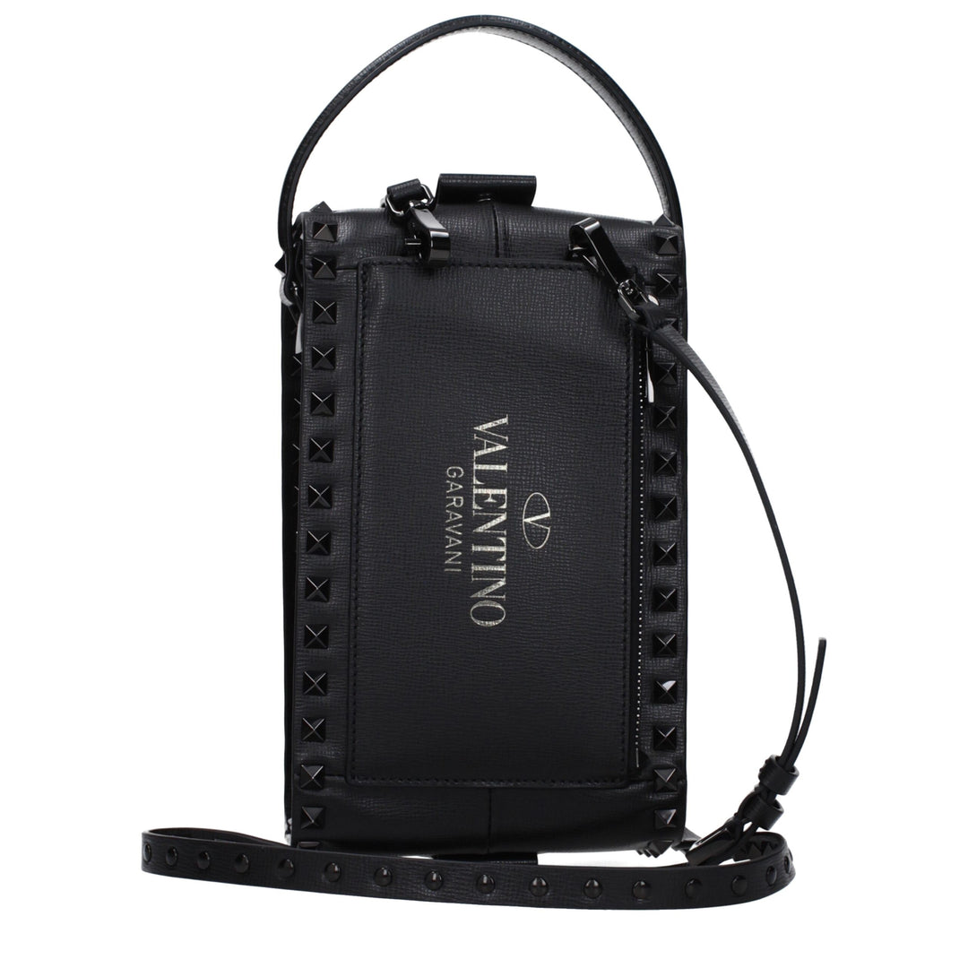 Valentino Garavani Svart Skinnclutch