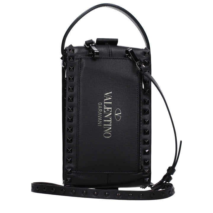 Valentino Garavani Svart Skinnclutch