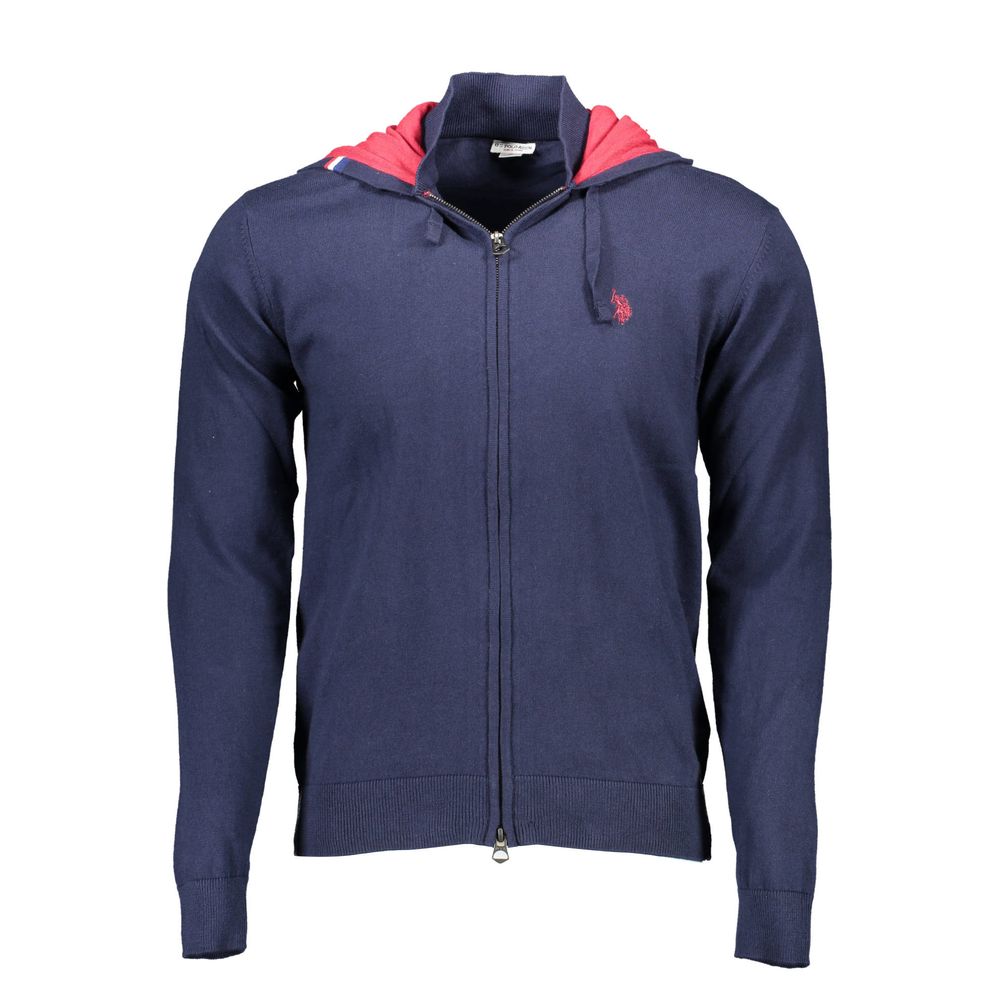 Blue Cotton Men's Cardigan