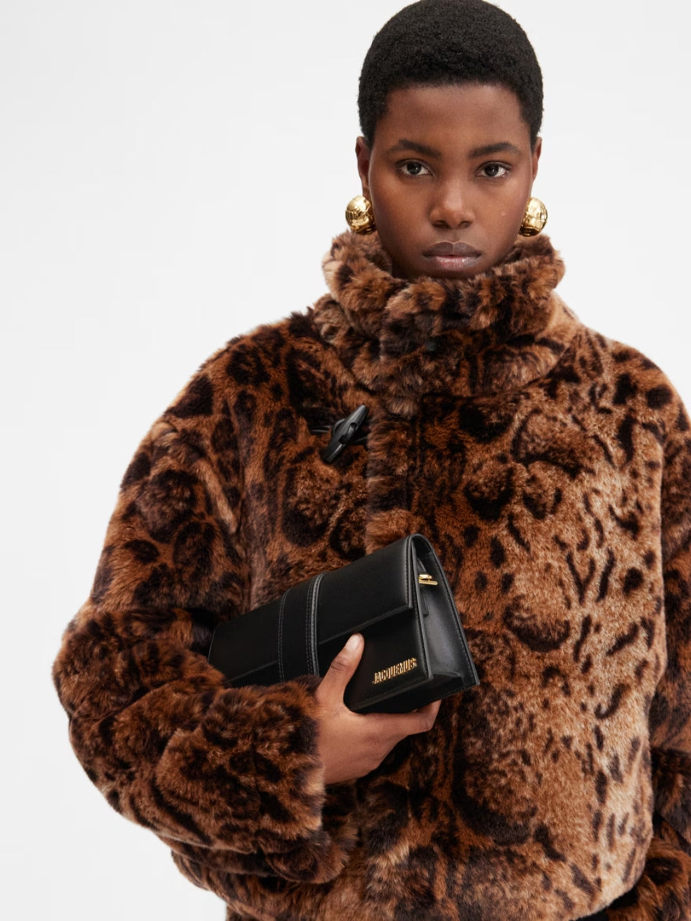 Jacquemus Le Bambino Long-veske i svart skinn