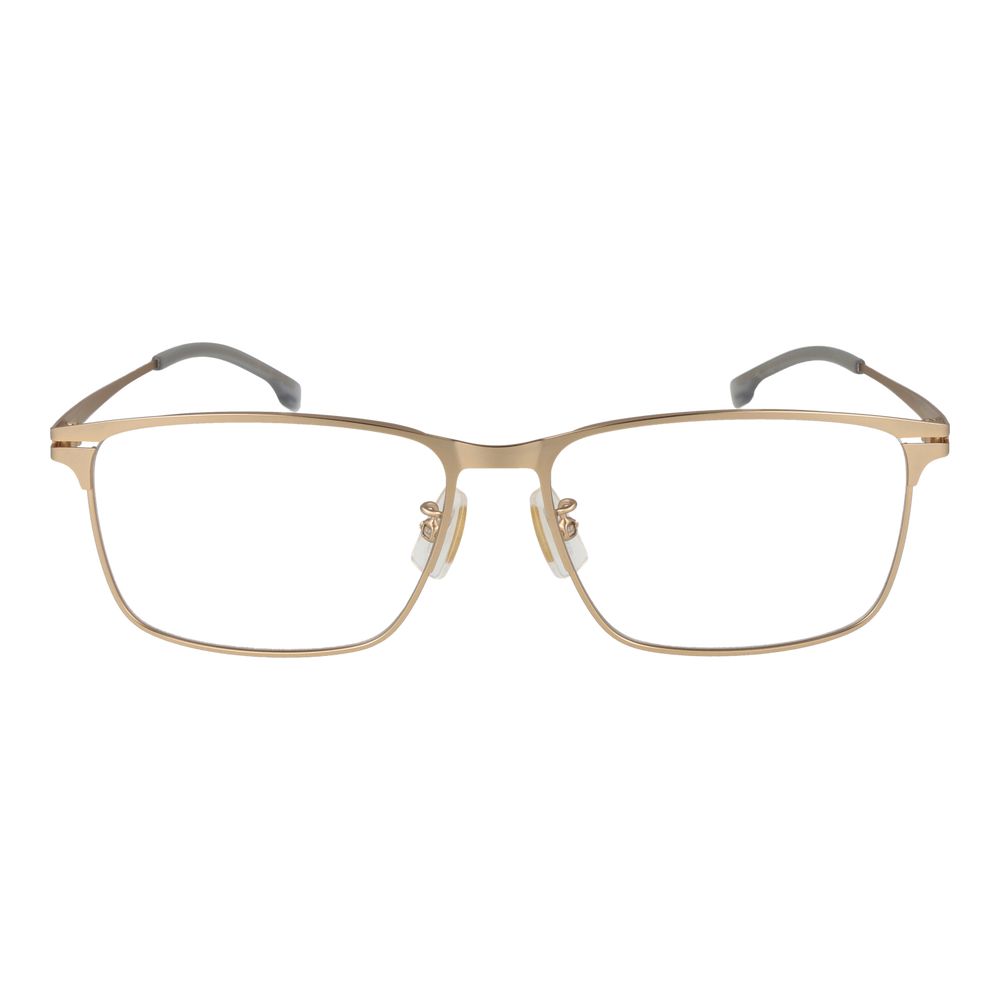 Gafas con montura de metal dorado