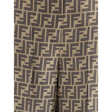 Fendi Brown Silk Casual Pants