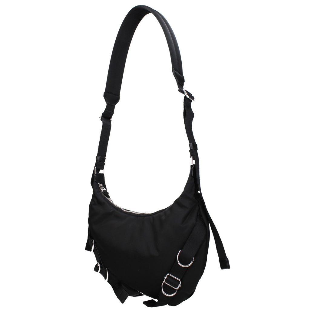 Givenchy svart nylon crossbody-veske