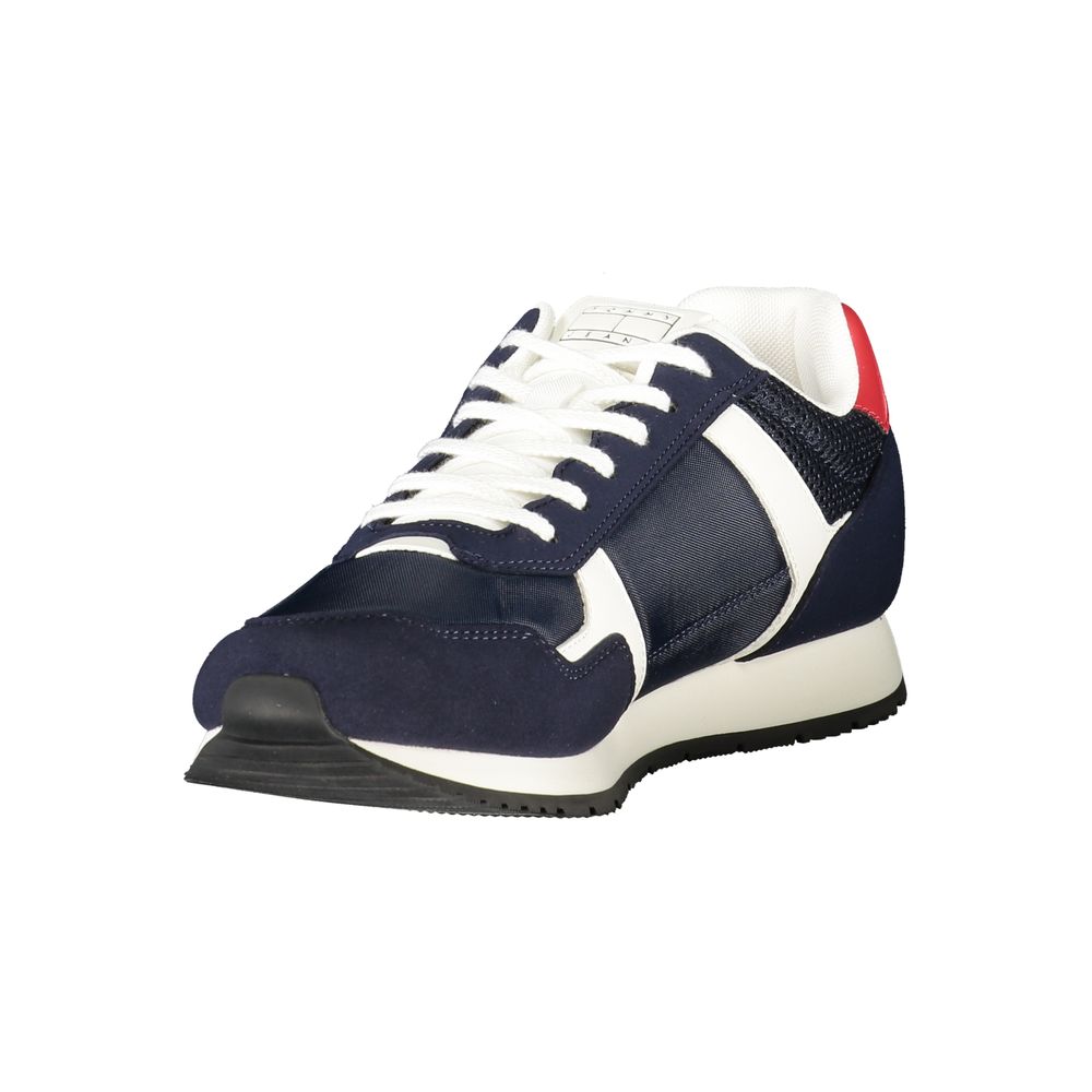 Tommy Hilfiger blå polyuretan herresneaker