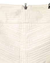 Guess Beige Faux Leather Quilted Mini High Waist Women  Skirt