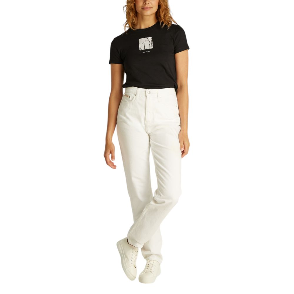 Calvin Klein Jeans Svart Resirkulert Bomulls T-Skjorte