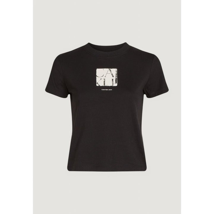 Calvin Klein Jeans Svart Resirkulert Bomulls T-Skjorte