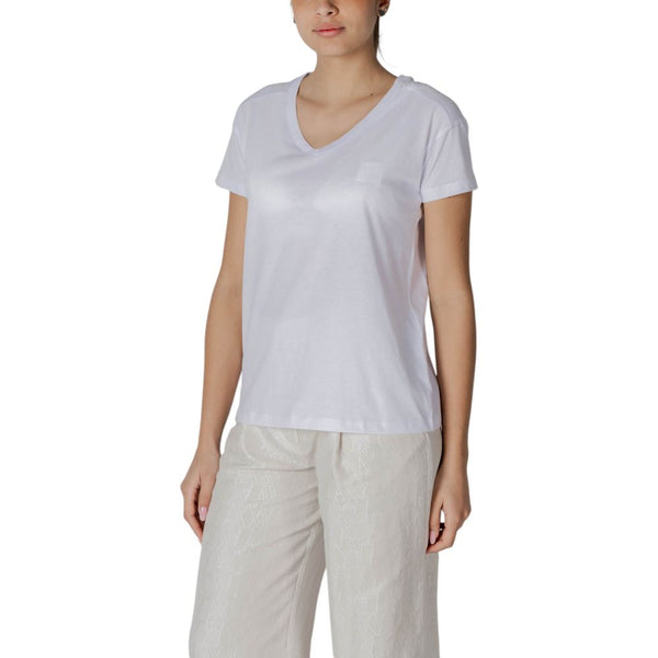 Armani Exchange White Cotton T-Shirt