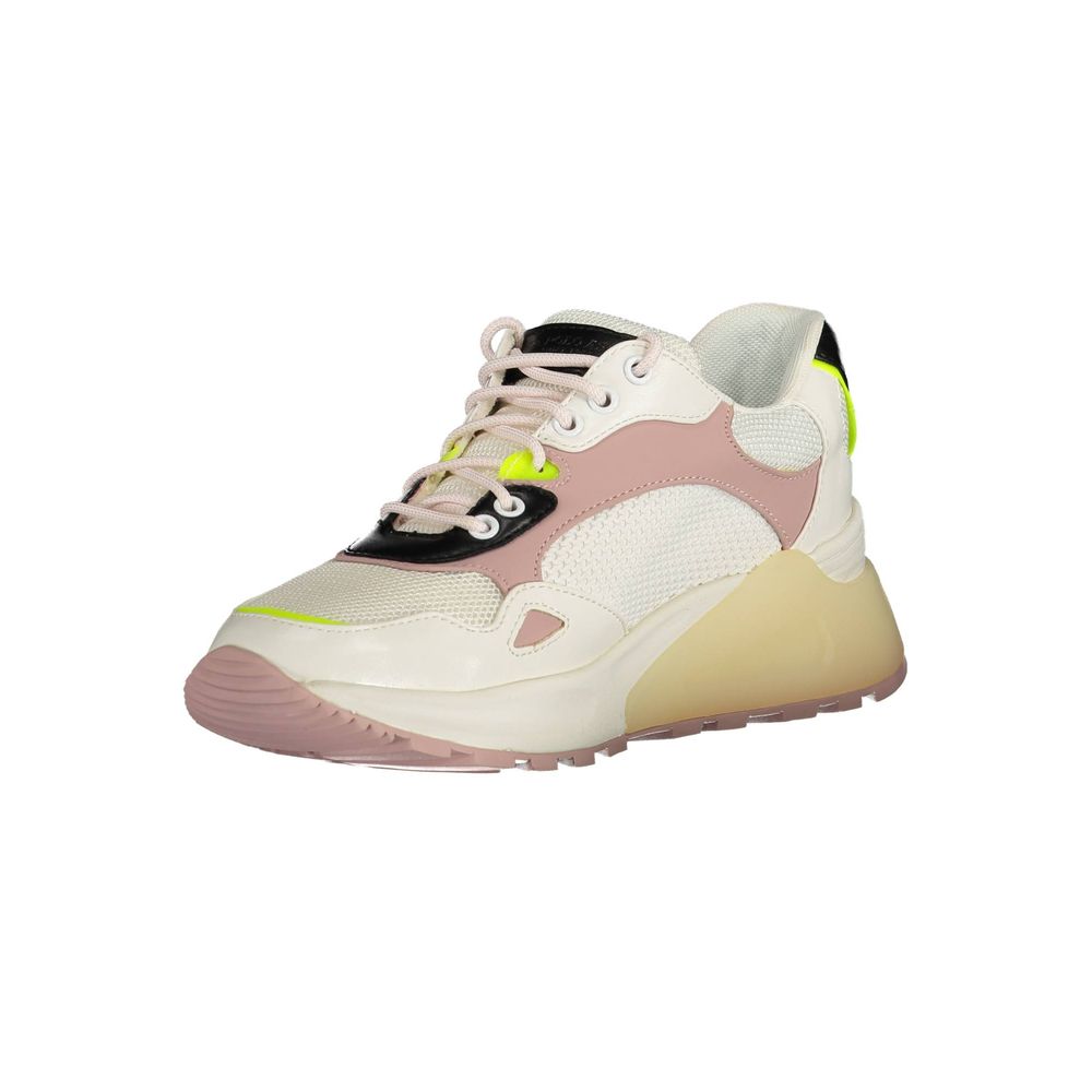 White Eco Suede Women Sneaker