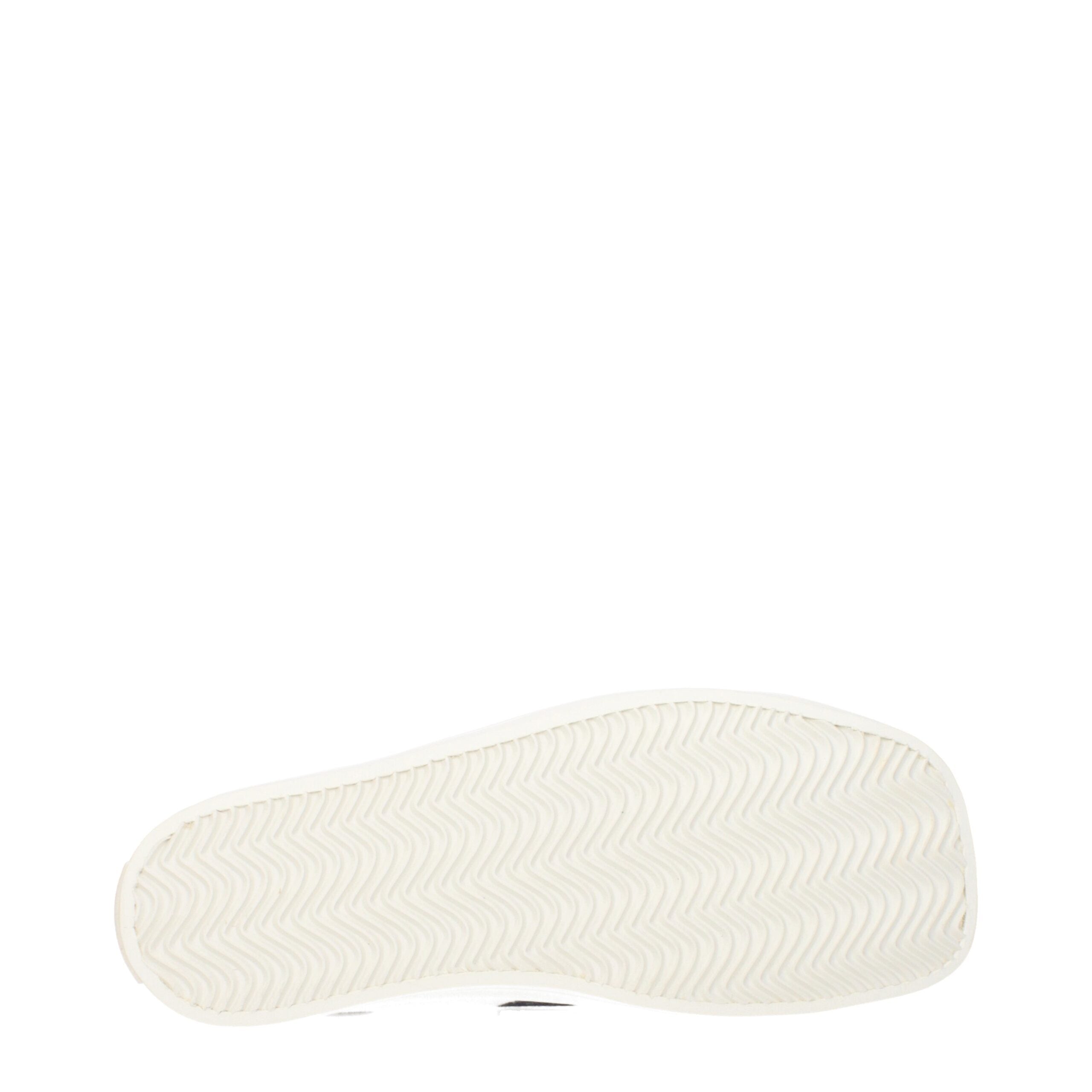 White Fabric Low Top Sneakers