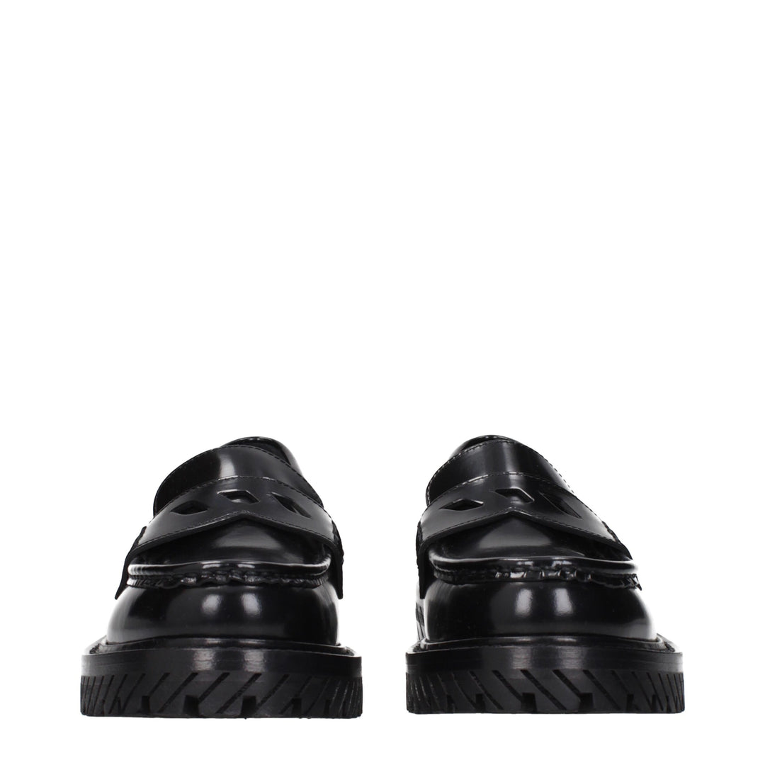 Off-White sorte loafers i skinn uten lisser
